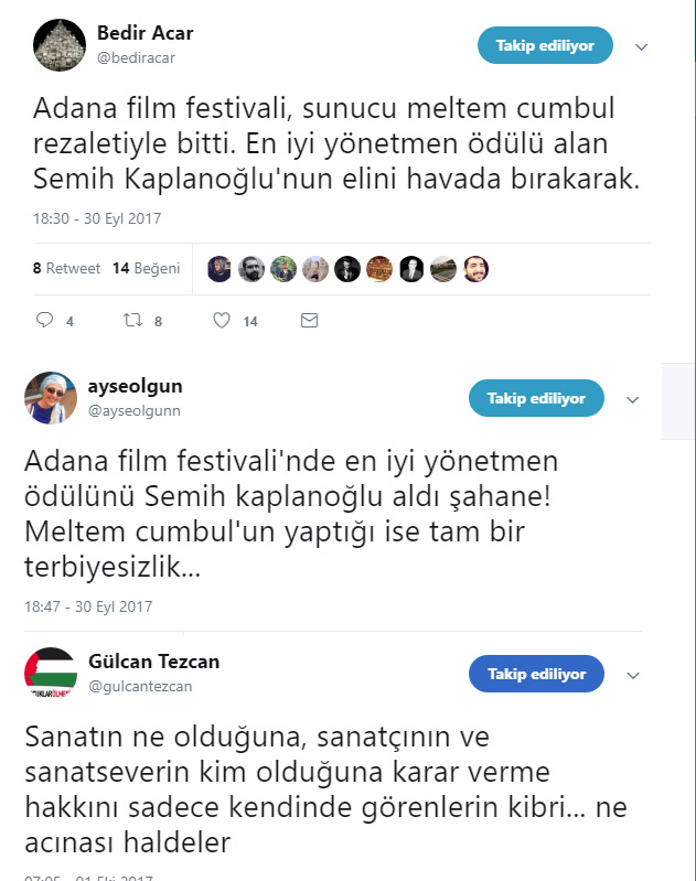 Meltem Cumbul’un Semih Kaplanoğlu’na kabalığına tepki çığ gibi!