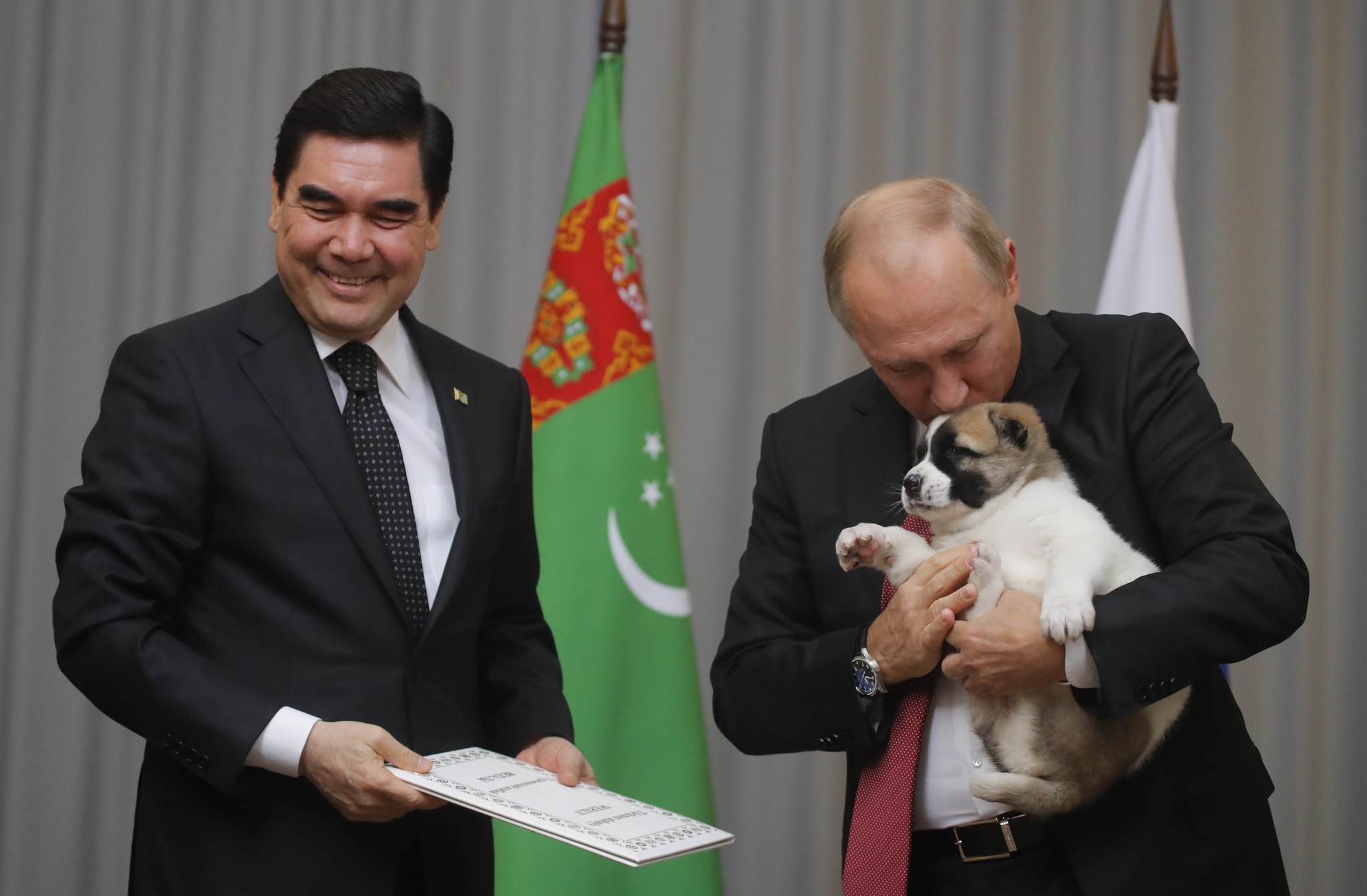 Putin’e çoban köpeği hediye edildi!