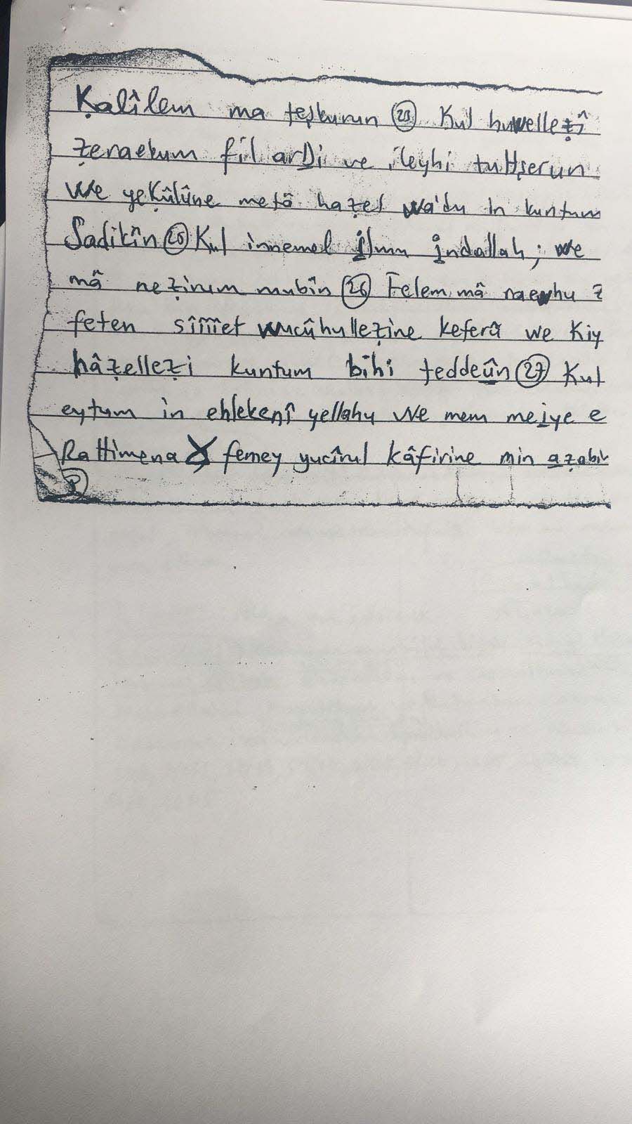 Darbeci binbaşı davaya kripto notlarla geldi