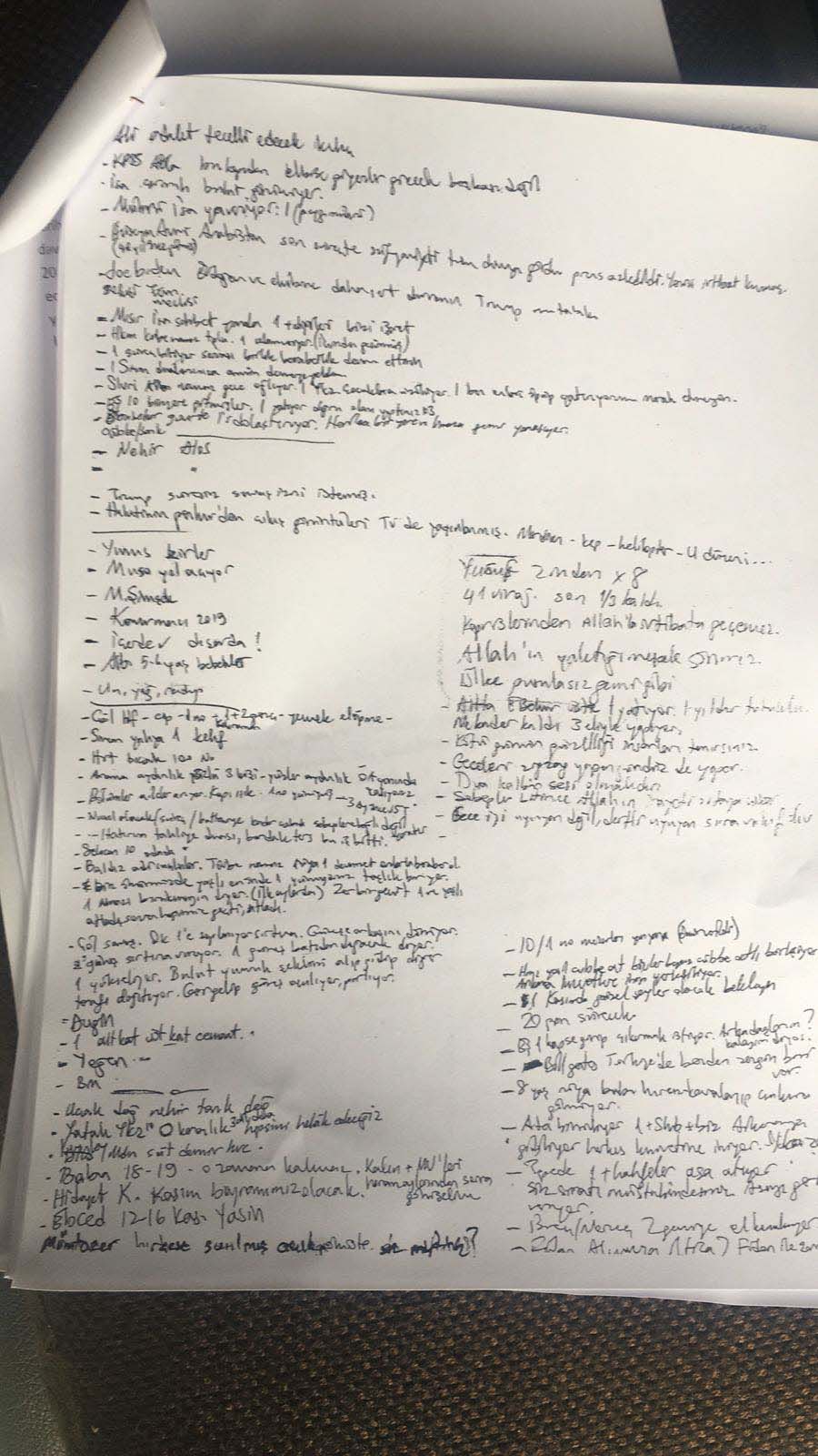 Darbeci binbaşı davaya kripto notlarla geldi