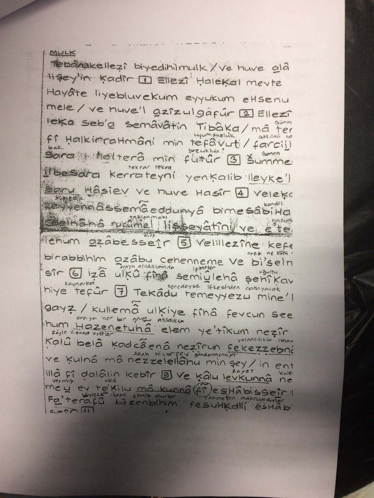 Darbeci binbaşı davaya kripto notlarla geldi