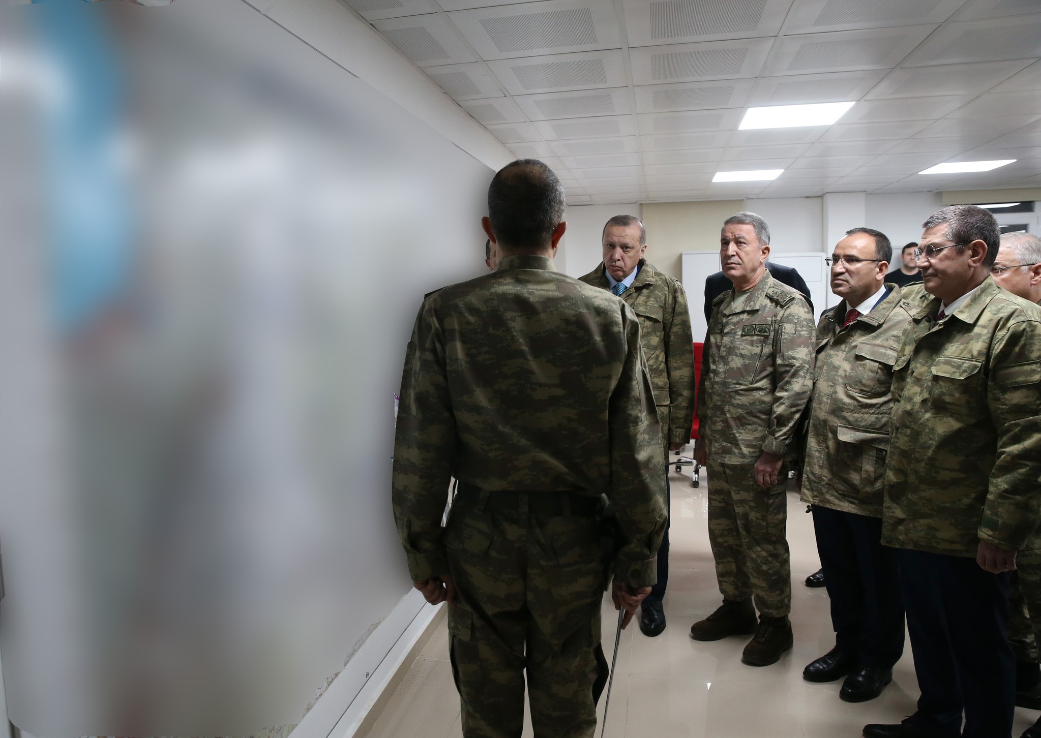 Cumhurbaşkanı Erdoğan’ın sınır bölgesindeki incelemelerinden flaş kareler
