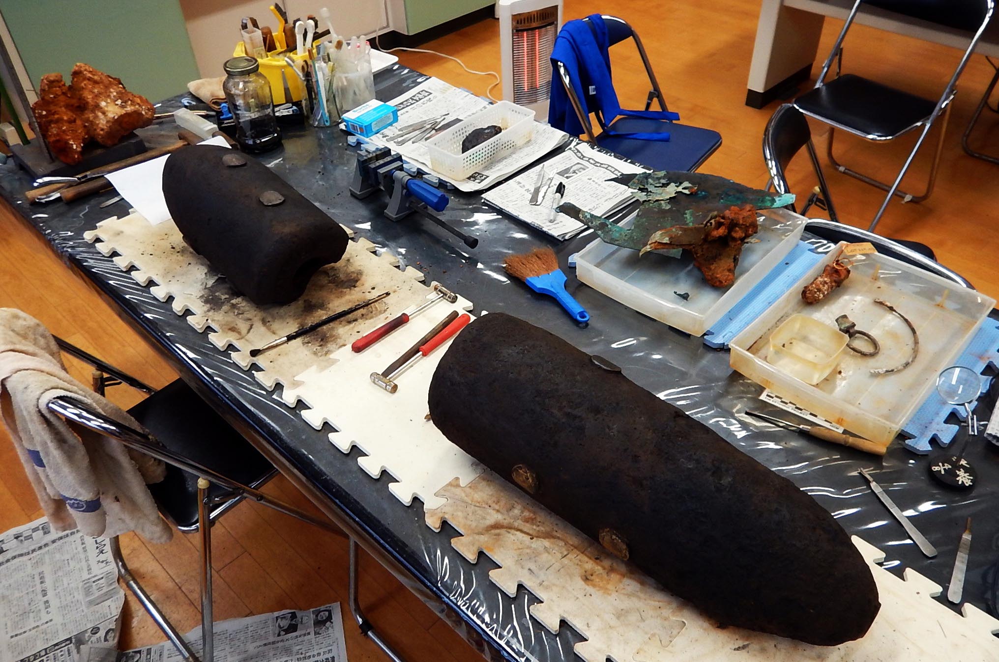 Ertuğrul Fırkateyni’nin topları günyüzüne çıktı