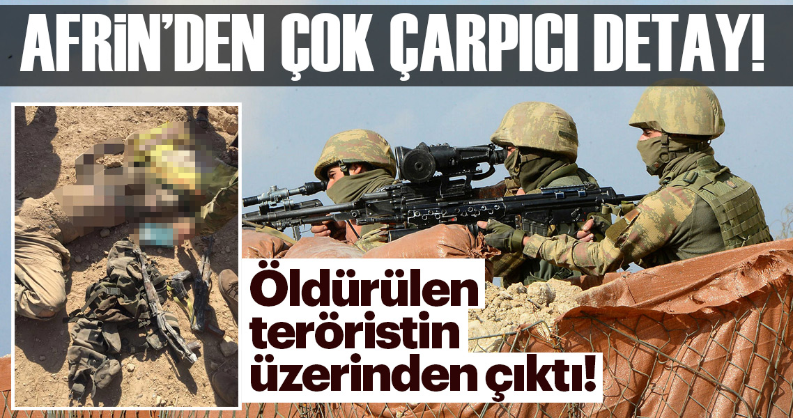 Afrin’in taşı toprağı PKK olmuş! Öldürülen terörist...