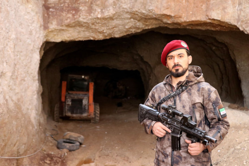 Afrin’de bulundu! Teröristler tünelleri bu yöntemle açmış