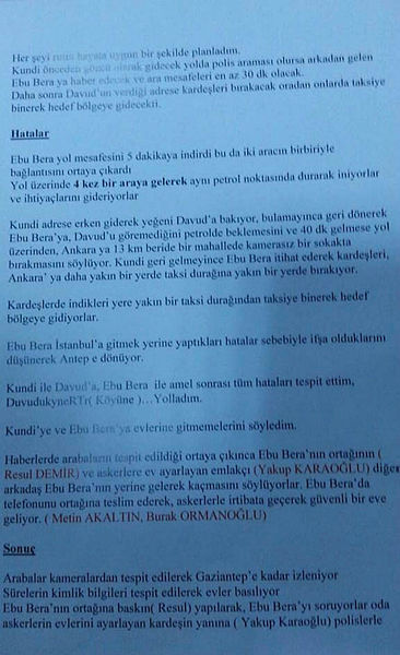 DEAŞ’lı terörist Durmaz’ın Ankara Gar Saldırısı sonrası örgüte verdiği rapor ortaya çıktı