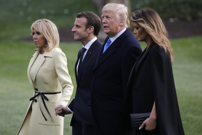 Trump, Macron’u üst düzeyde ağırlıyor