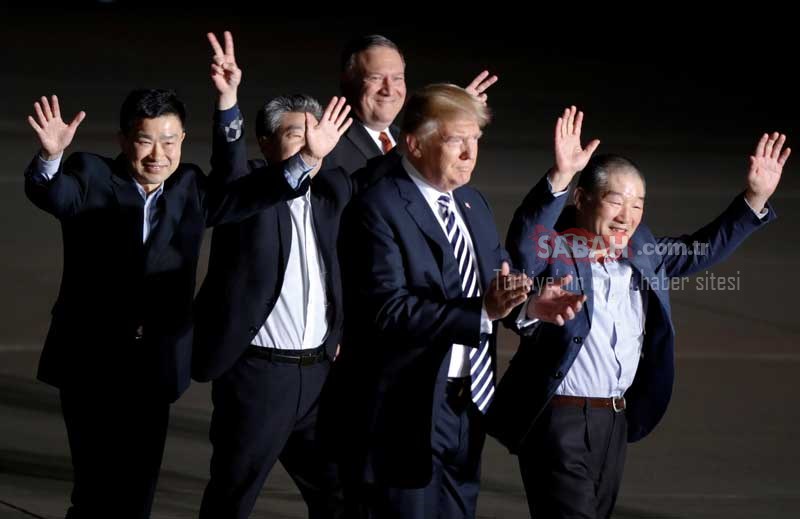 Trump Çifti ülkelerine dönen ABD vatandaşlarını karşıladı