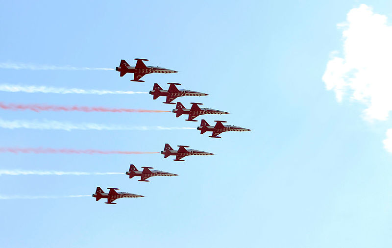 Türk Yıldızları Isparta semalarında