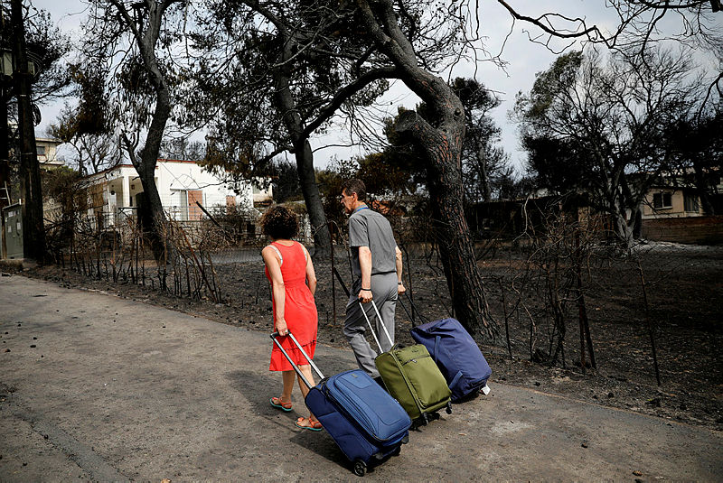 Yunan hükümetinden yangın tazminatı