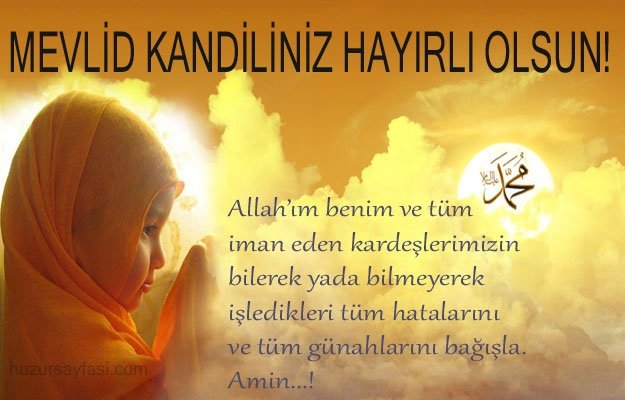 Mübarek Mevlid Kandil mesajları yayınlandı! 2018 Resimli Mevlid Kandili kutlama mesajları seçenekleri
