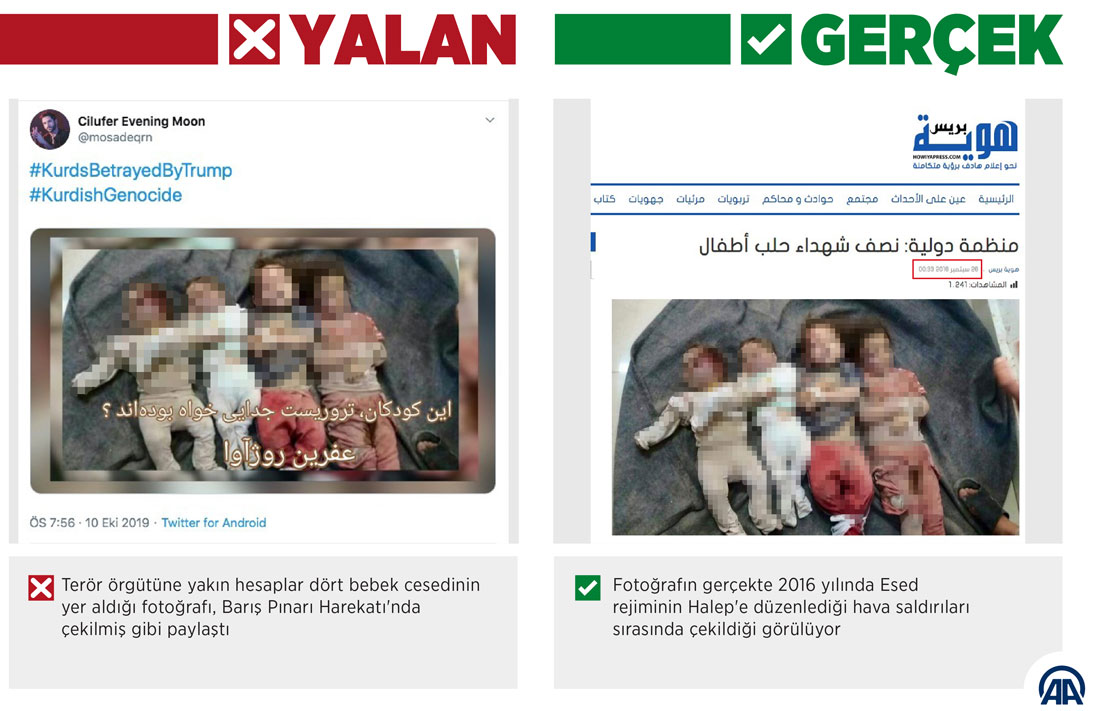 Barış Pınarı Harekatı aleyhine fotoğraflarla manipülasyon çabası