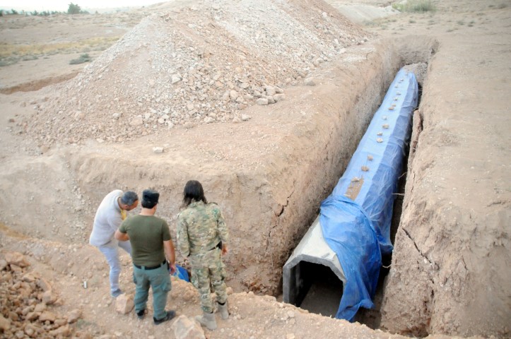 Arama tarama çalışmaları sırasında ortaya çıktı Terör örgütü PKK/YPG Tel Abyad’ı köstebek yuvasına çevirmiş!
