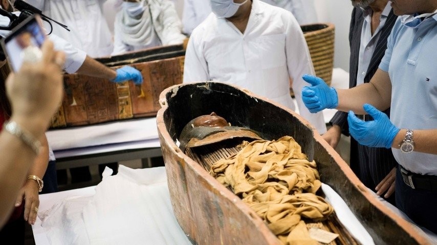 Mumyaların lahiti açıldı! O anlar böyle görüntülendi