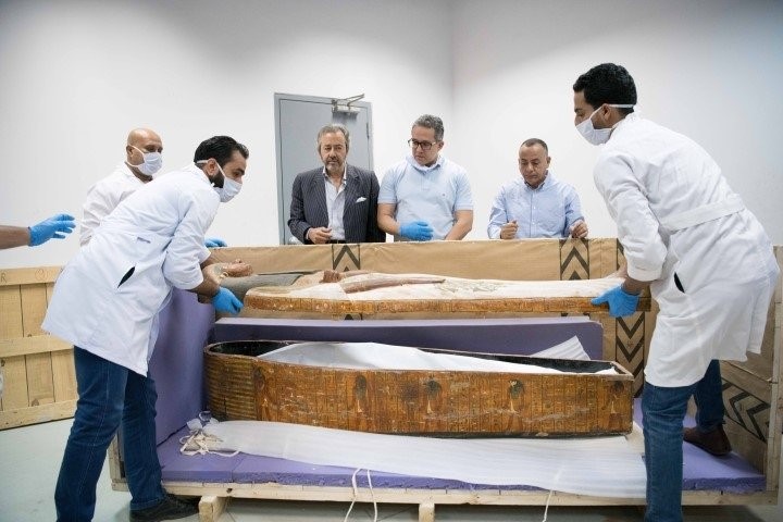 Mumyaların lahiti açıldı! O anlar böyle görüntülendi