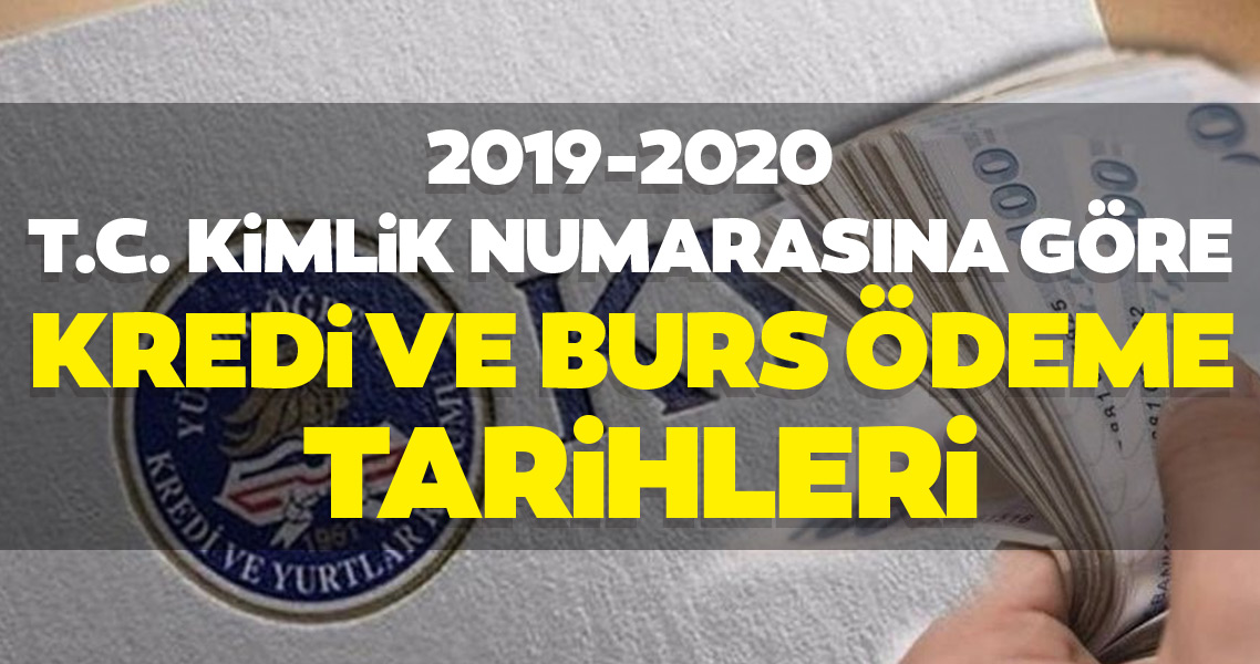 KYK burslar hesaplara yattı mı? KYK duyurdu: 2019-2020 Burs kredi parası TC kimlik numarası sırasına göre ödenecek!