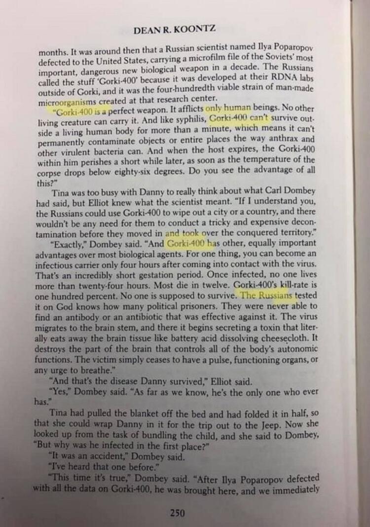 Son Dakika Haber: Wuhan-400 virüsünü 39 yıl önce yazmış! Korona virüsü gibi ancak...