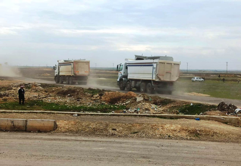 Son dakika: Sınır hattındaki beton blok sevkıyatı