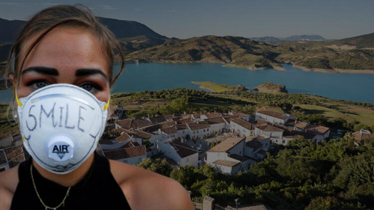 İspanya yangın yeri! Ama corona virüsü oraya giremedi...