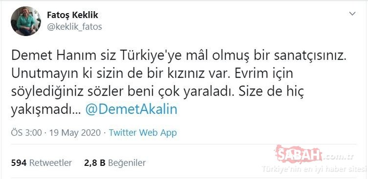 Survivor Evrim’in annesi Fatoş Keklik’in paylaşımı gündem oldu! Survivor Evrim’in annesinden Demet Akalın’a sitemkar sözler...