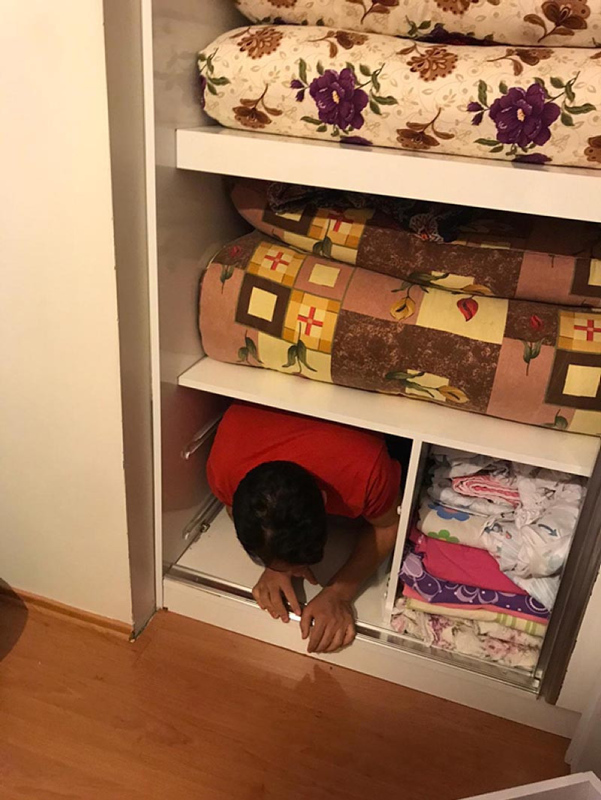 Dolapta yakalanan FETÖ şüphelisi tutuklandı