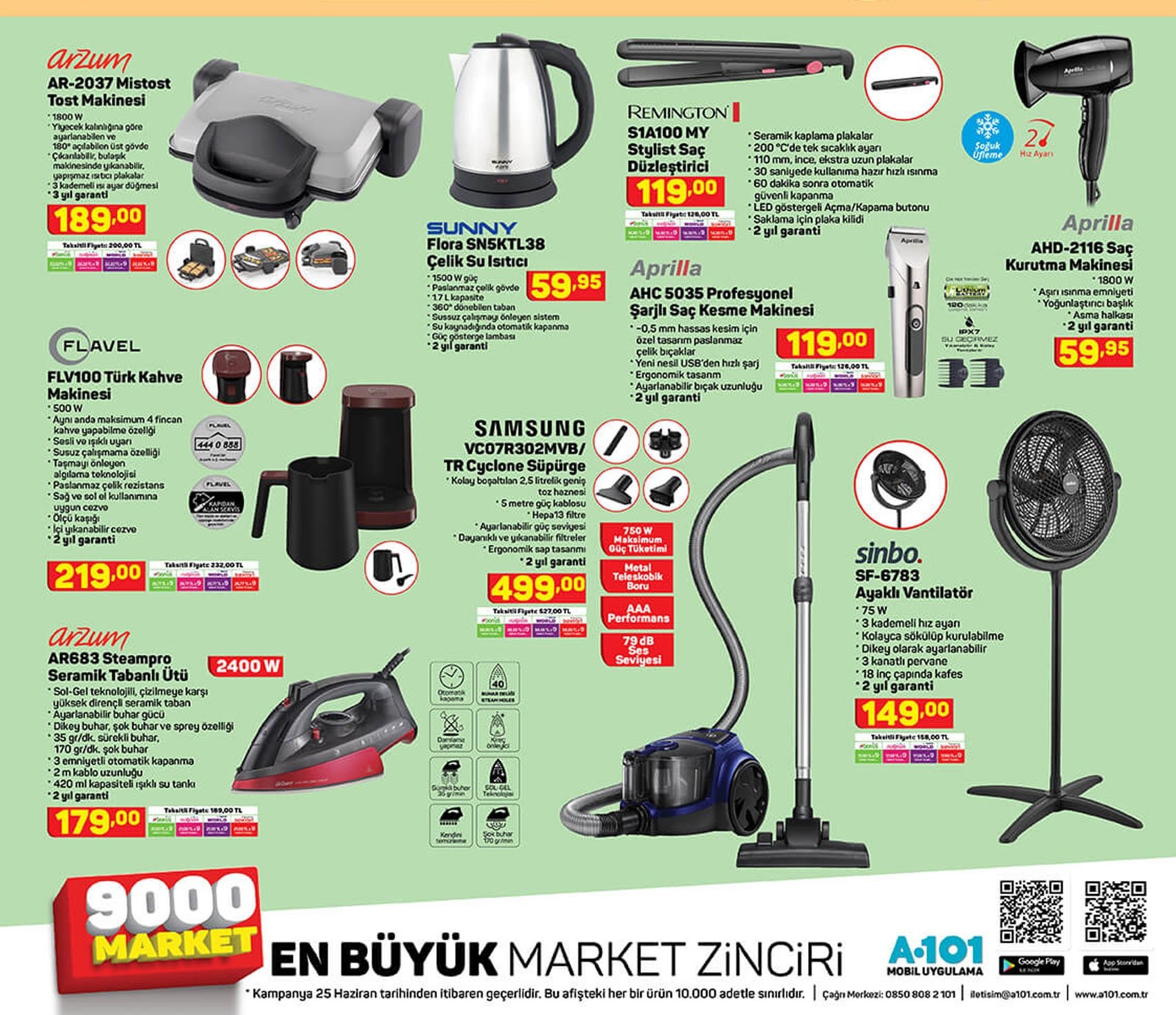 A101 aktüel ürünler kataloğu ile indirim bugün başlıyor! A101 aktüel ürünler listesinde buzdolabından televizyona...