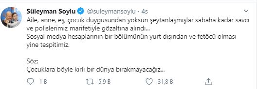 Bakan Berat Albayrak ve Esra Albayrak’ın 1 günlük bebeklerini bile hedef aldılar! Alçak paylaşıma gözaltı...