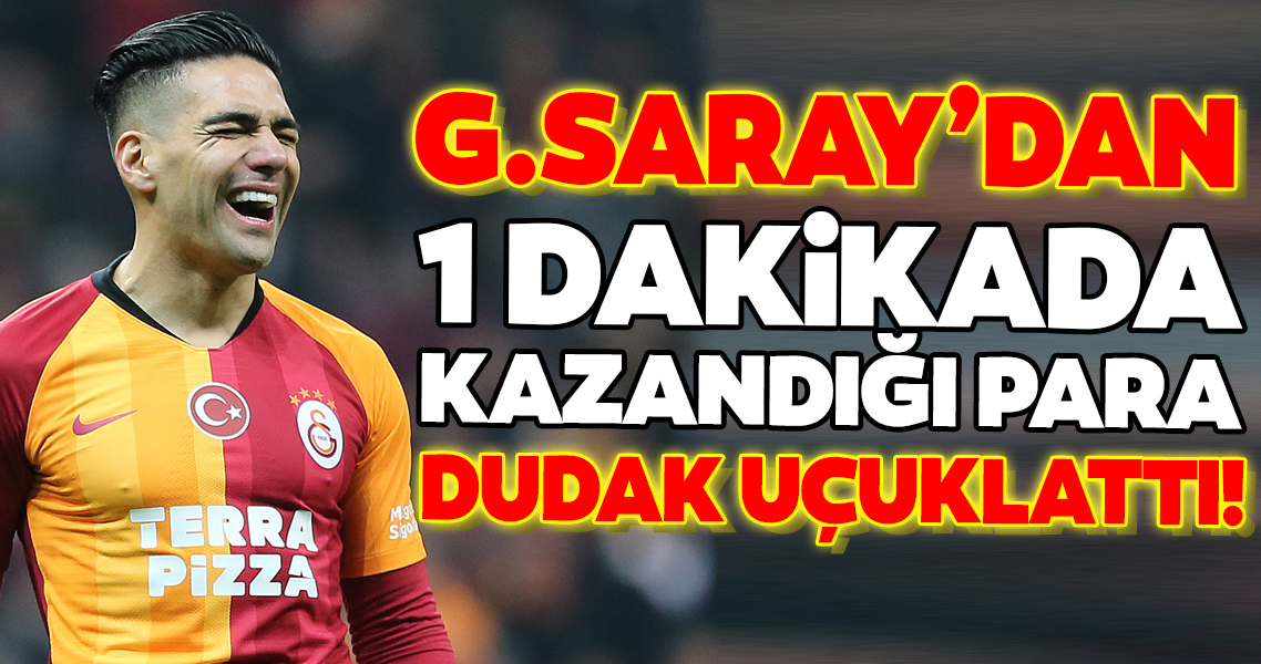 Falcao Nun Galatasaray Dan 1 Dakikada Kazandigi Para Dudak Ucuklatti Galeri Spor