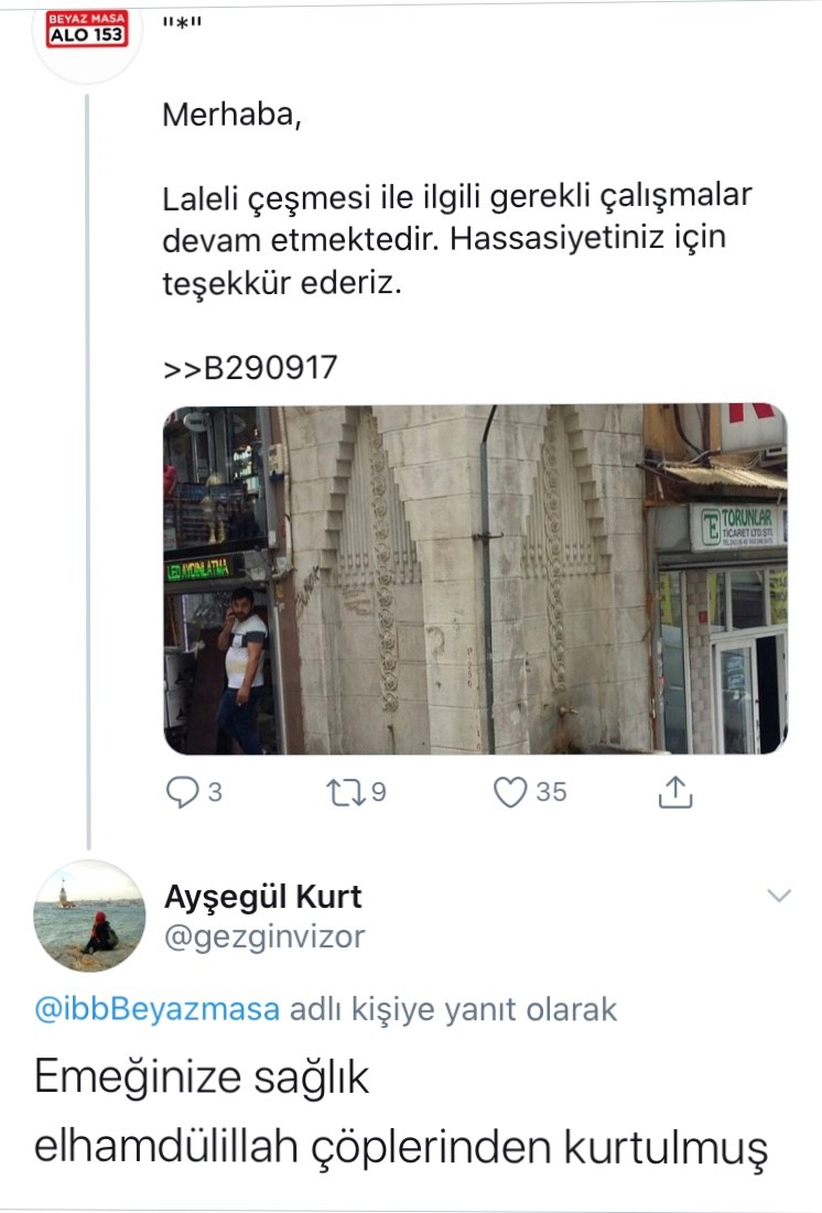 Laleli Çeşmesi için İBB’den dalga geçer gibi açıklama: O fotoğraf zaten viral olmuştu