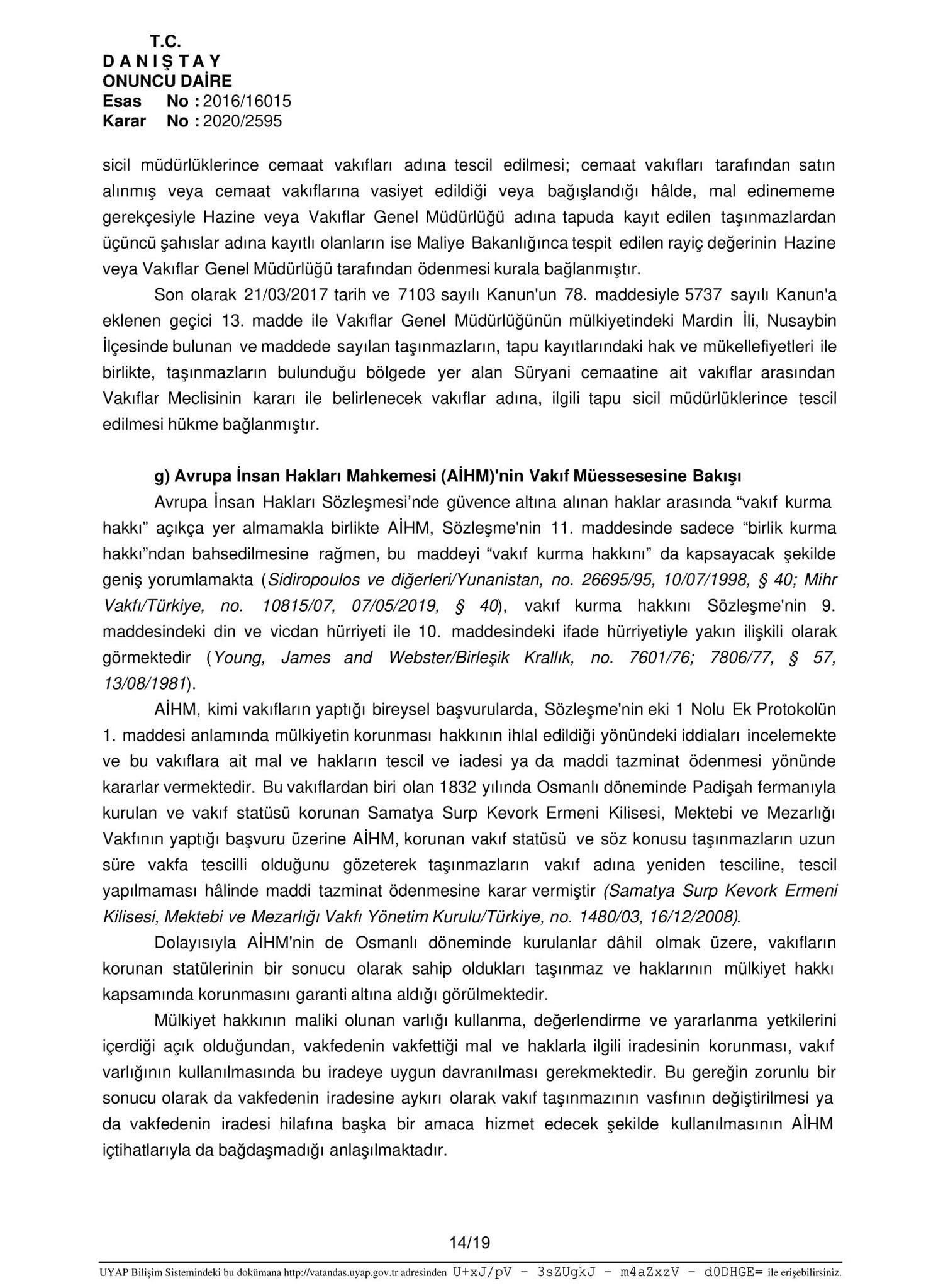 SON DAKİKA! Danıştay’ın Ayasofya kararı ilk kez SABAH’ta... İşte Danıştay’ın o kararı