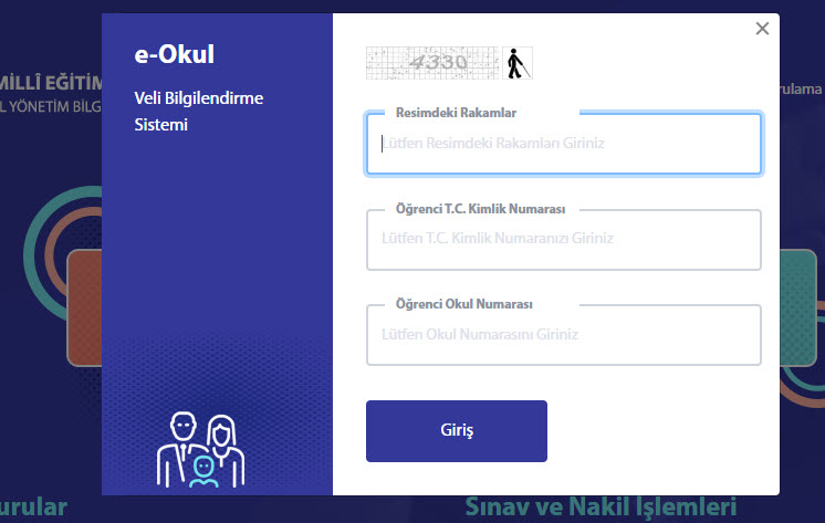 E Okul Veli Bilgilendirme Sistemi öğrenci girişi ekranı! E Okul VBS giriş ile lise boş kontenjanlar sorgulama