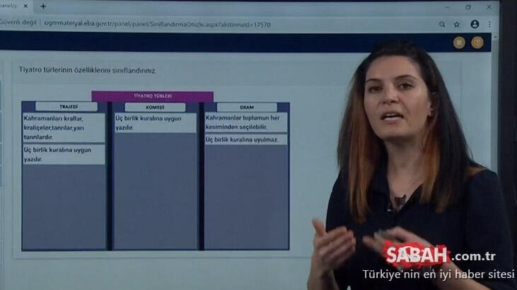 TRT EBA TV CANLI İZLE EKRANI 14 Eylül 2020 | TRT EBA TV canlı yayın ilkokul, ortaokul ve lise ders programı ile bugün hangi dersler var?