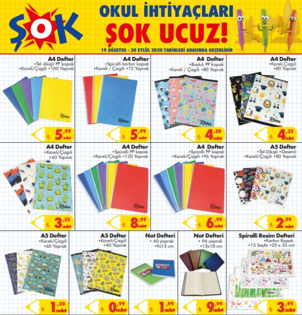 ŞOK aktüel ürünler kataloğu büyük indirimde! Okul ihtiyaçları temalı ŞOK aktüel ürünler kataloğunda bu hafta neler var?