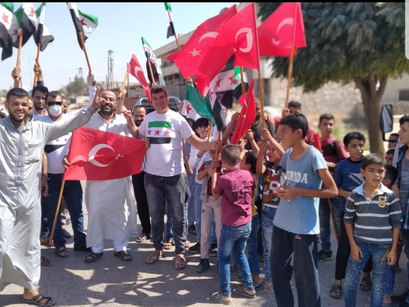 İdlib’de TSK’ye destek gösterileri düzenlendi
