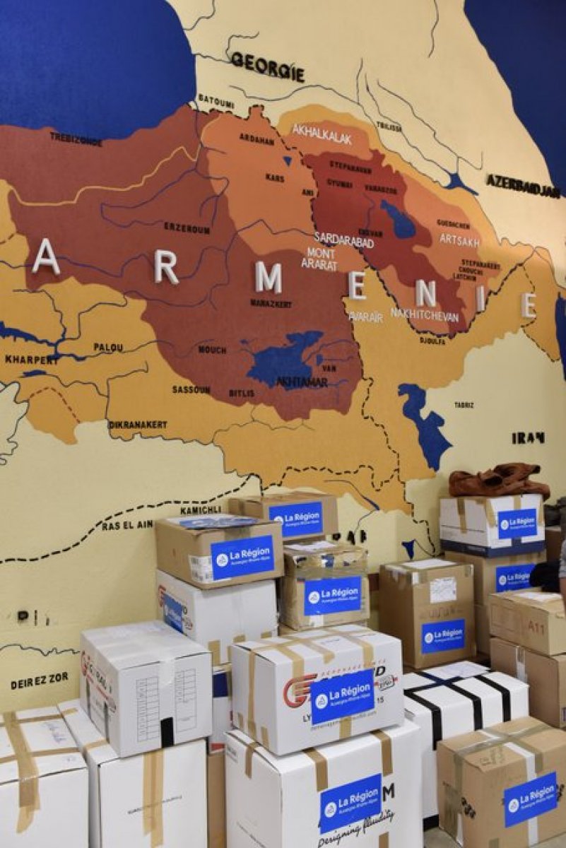 Son dakika: Fransız başkandan skandal paylaşım! Türkiye’nin doğusu, Batı Ermenistan olarak gösterildi...