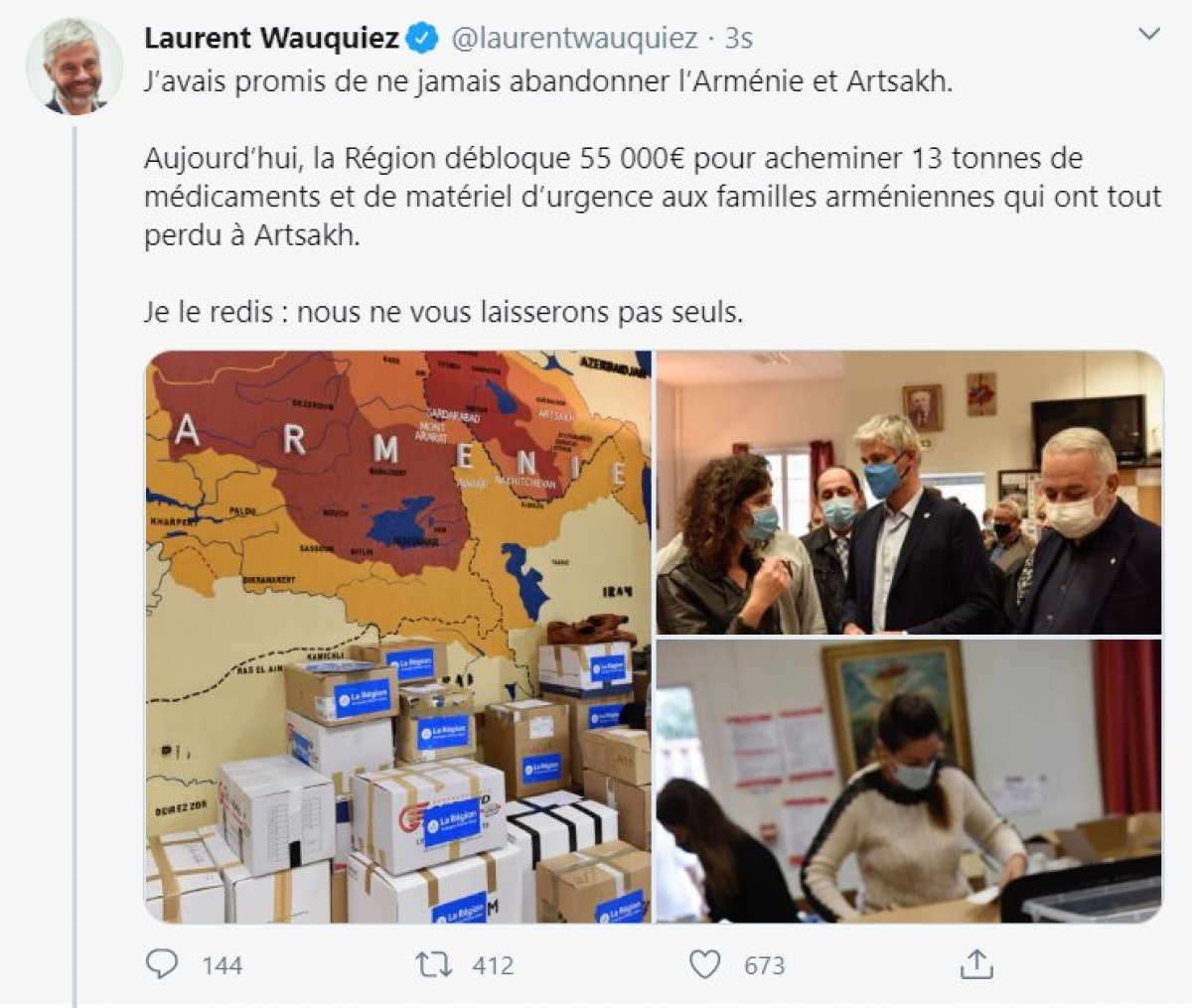 Son dakika: Fransız başkandan skandal paylaşım! Türkiye’nin doğusu, Batı Ermenistan olarak gösterildi...