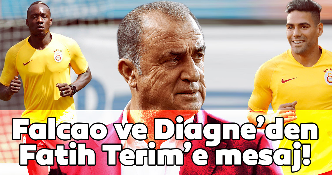 Galatasaray In Forvetleri Falcao Ve Mbaye Diagne Den Fatih Terim E Mesaj Galeri Spor