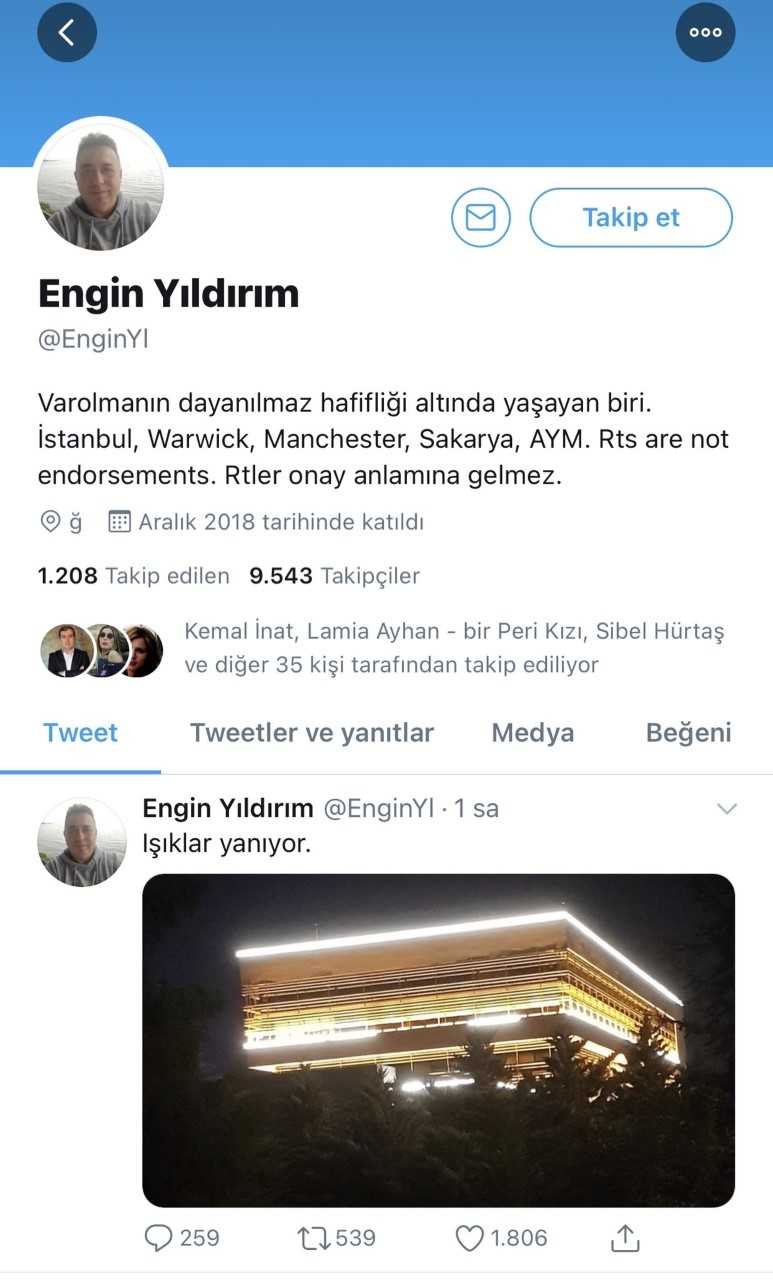 Anayasa Mahkemesi üyesi Engin Yıldırım’ın derin mesajına destek verdiler!