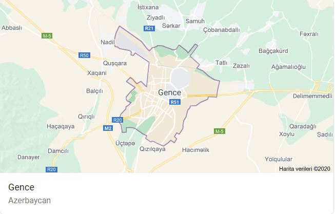 Gence nerede, önemi nedir? Azerbaycan haritasında Gence nerede ve hangi konumdadır?