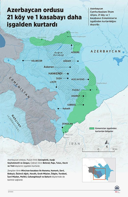 Son dakika haberi: Ermeni güçlerine ağır darbe! Azerbaycan kritik bölgeleri işgalden kurtardı! İşte cephe hattında son durum...