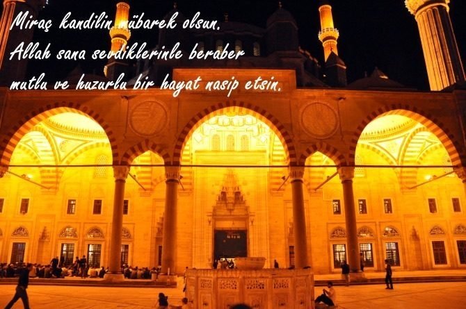 Yazılı ve Resimli Miraç Kandili Mesajları 2021 - Kısa, uzun, ayetli ve anlamlı Miraç Kandili Mesajları ile Resimli Kandil Mesajı Sözleri