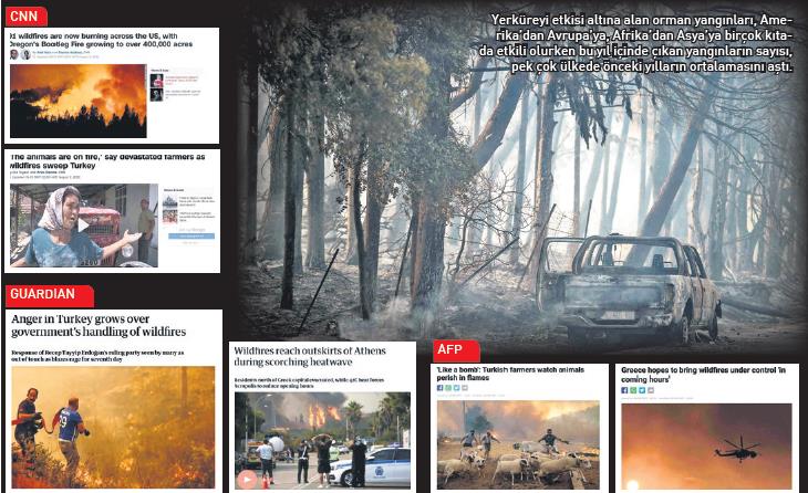 Son dakika: Batı basınından yangınlar için başlık oyunları