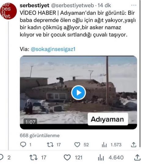 Millet acısını yaşarken onlar algı operasyonu yaptı! İşte Kahramanmaraş depremi ile ilgili yalanlar ve gerçekler