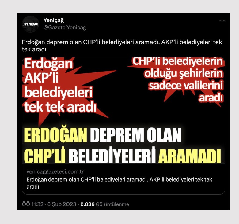 Millet acısını yaşarken onlar algı operasyonu yaptı! İşte Kahramanmaraş depremi ile ilgili yalanlar ve gerçekler