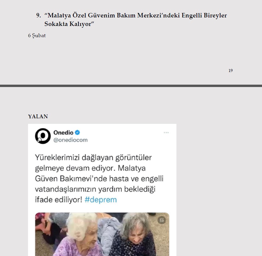 Millet acısını yaşarken onlar algı operasyonu yaptı! İşte Kahramanmaraş depremi ile ilgili yalanlar ve gerçekler