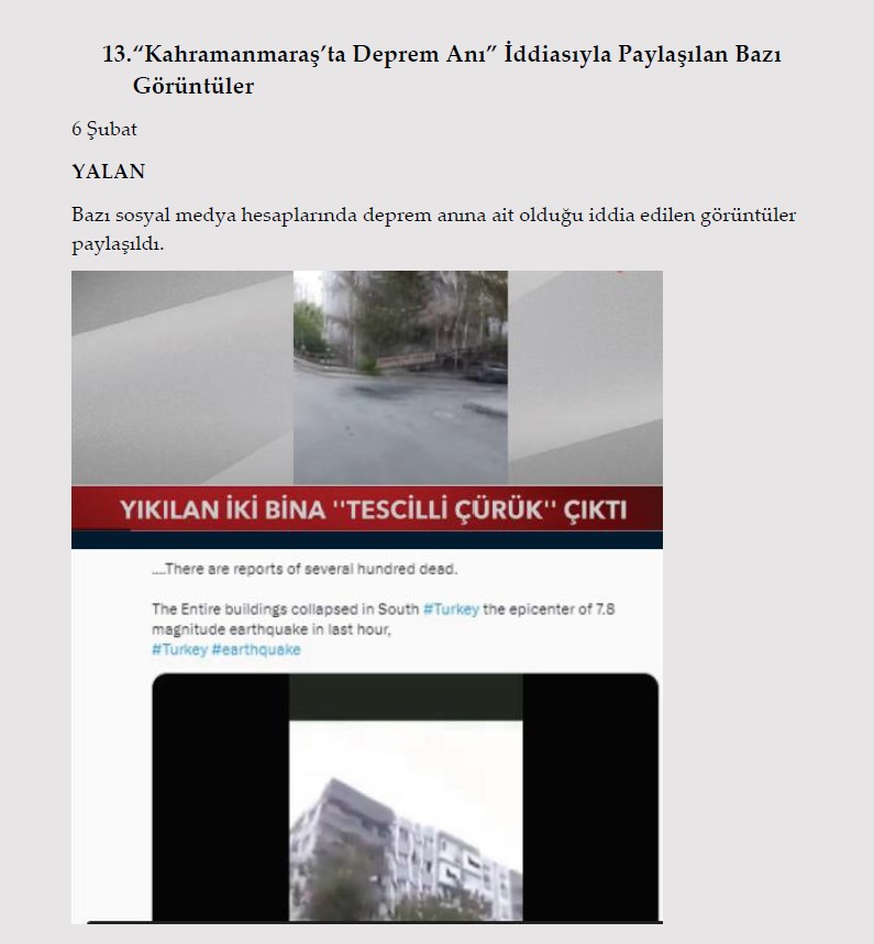 Millet acısını yaşarken onlar algı operasyonu yaptı! İşte Kahramanmaraş depremi ile ilgili yalanlar ve gerçekler
