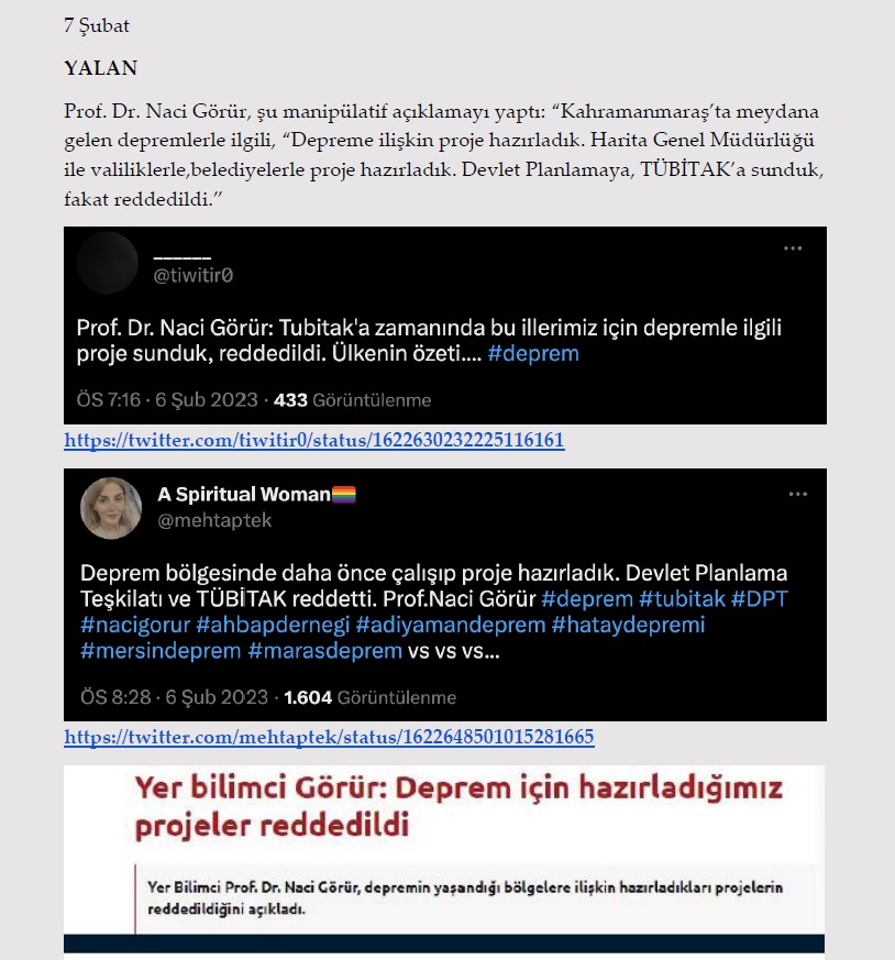 Millet acısını yaşarken onlar algı operasyonu yaptı! İşte Kahramanmaraş depremi ile ilgili yalanlar ve gerçekler