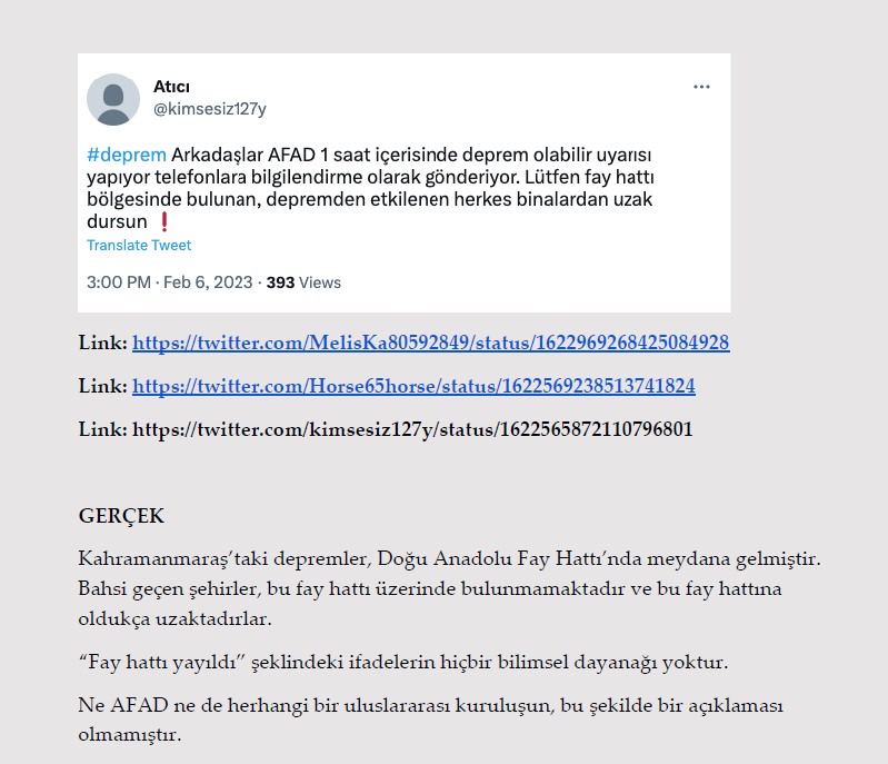 Millet acısını yaşarken onlar algı operasyonu yaptı! İşte Kahramanmaraş depremi ile ilgili yalanlar ve gerçekler