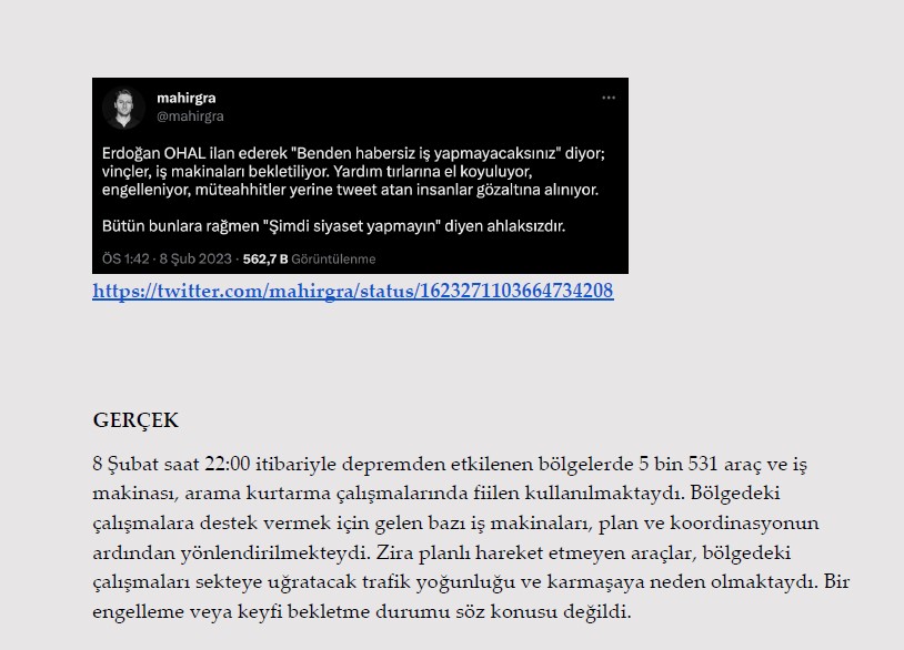 Millet acısını yaşarken onlar algı operasyonu yaptı! İşte Kahramanmaraş depremi ile ilgili yalanlar ve gerçekler