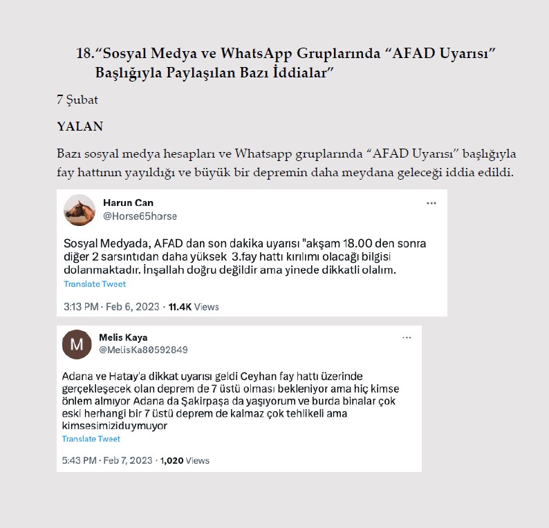 Millet acısını yaşarken onlar algı operasyonu yaptı! İşte Kahramanmaraş depremi ile ilgili yalanlar ve gerçekler